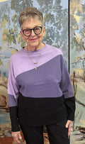 Purple Tri-colour Jumper