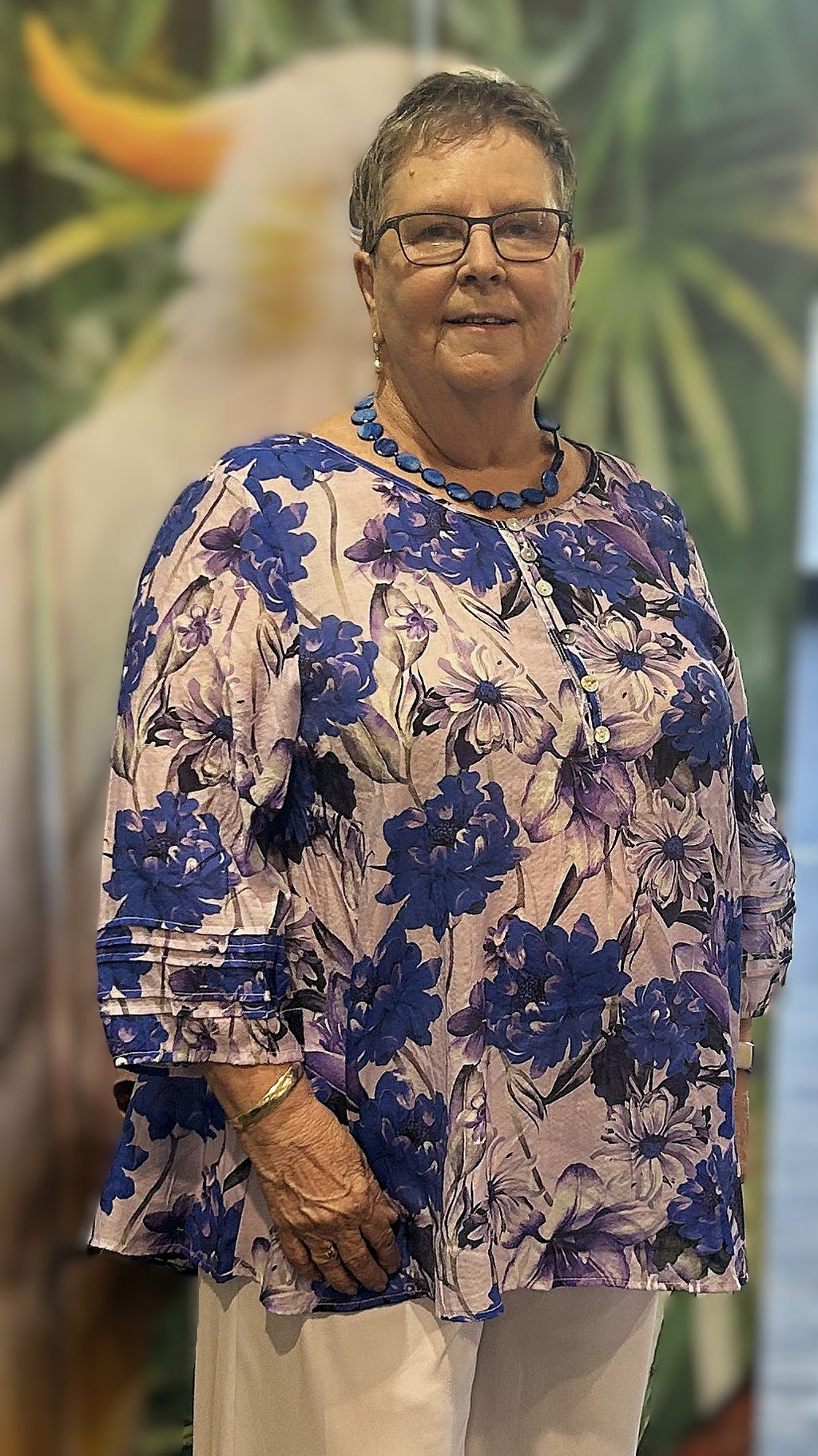 Lilac Floral Blouse