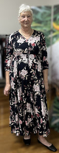 Midnight Floral Maxi Dress