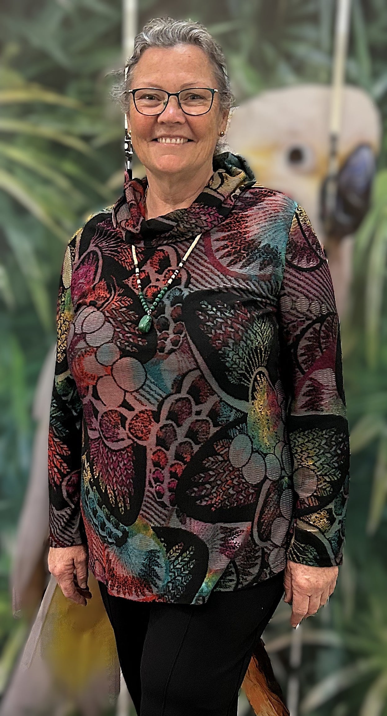 Mosaic Cowl Top