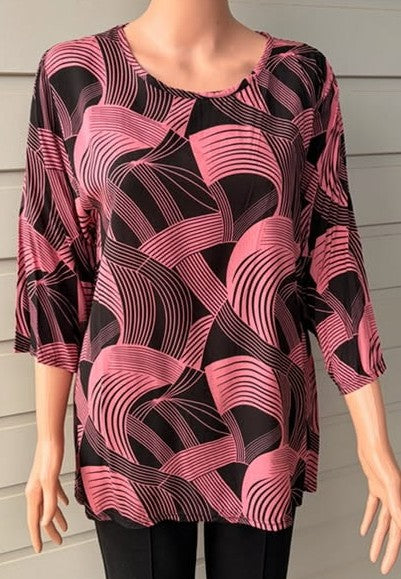 Wave Print Top