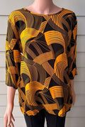 Wave Print Top