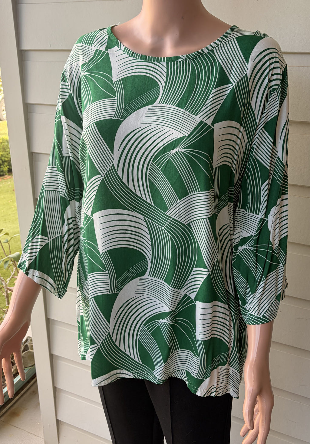 Wave Print Top
