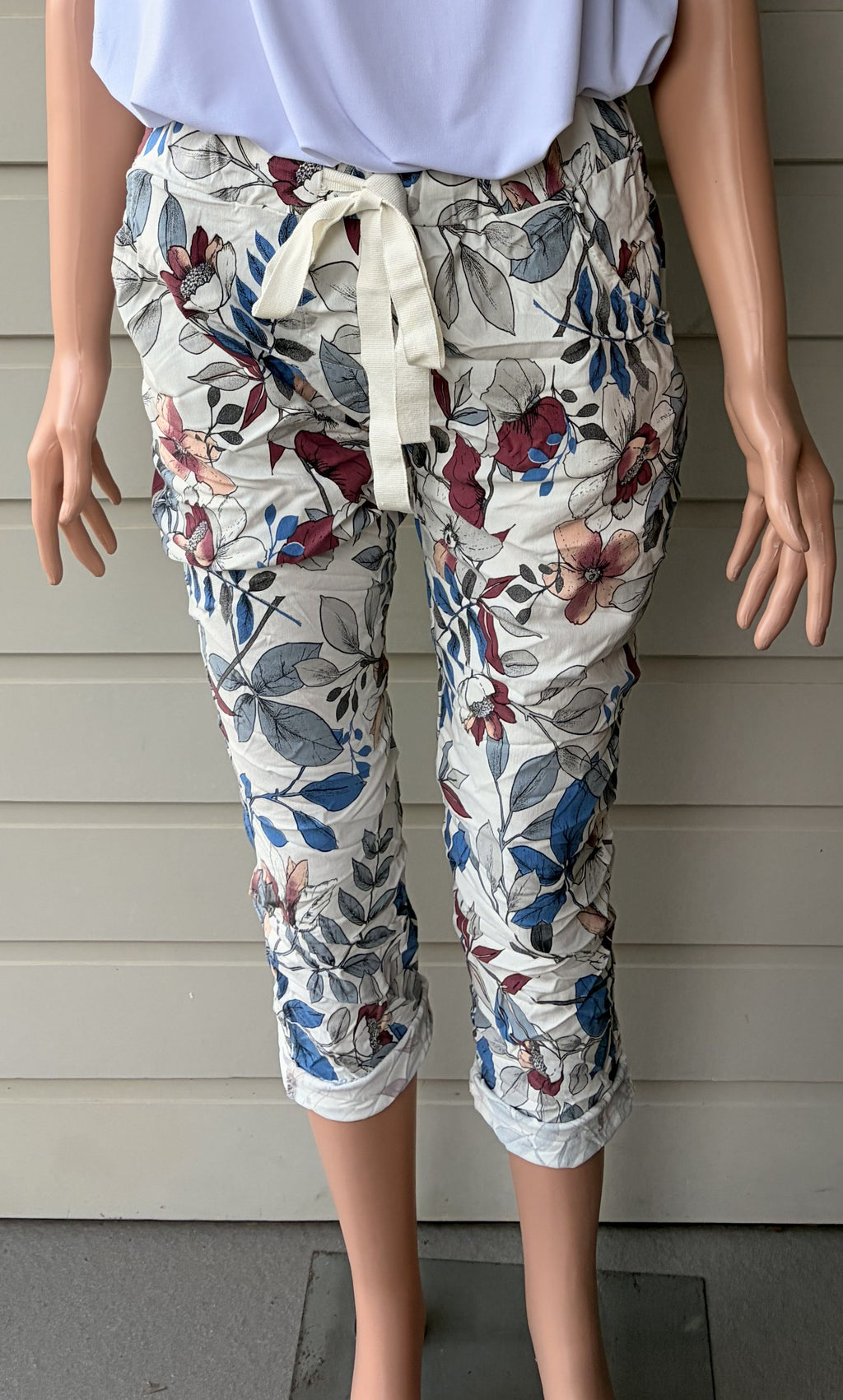Botanical Crinkle Pants