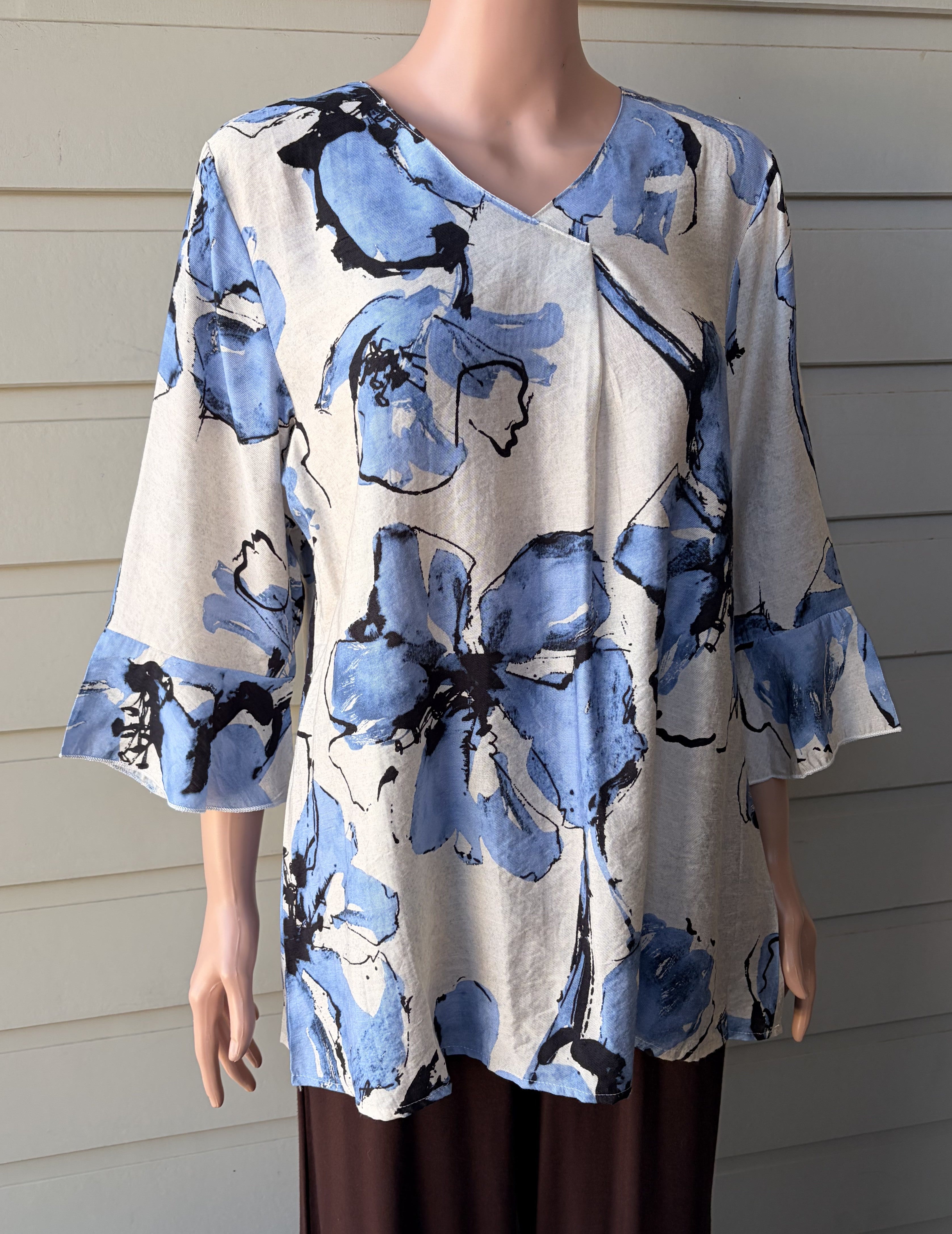 Abstract Floral Top