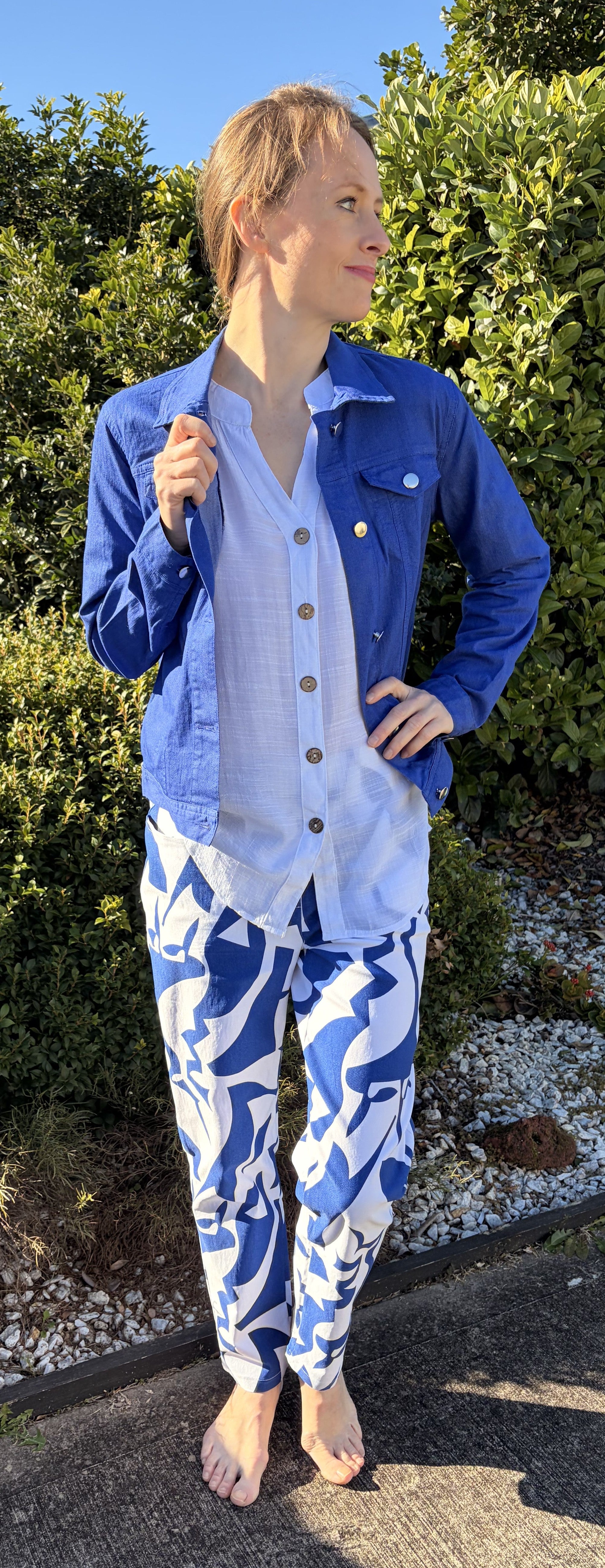 Cobalt Abstract Pant