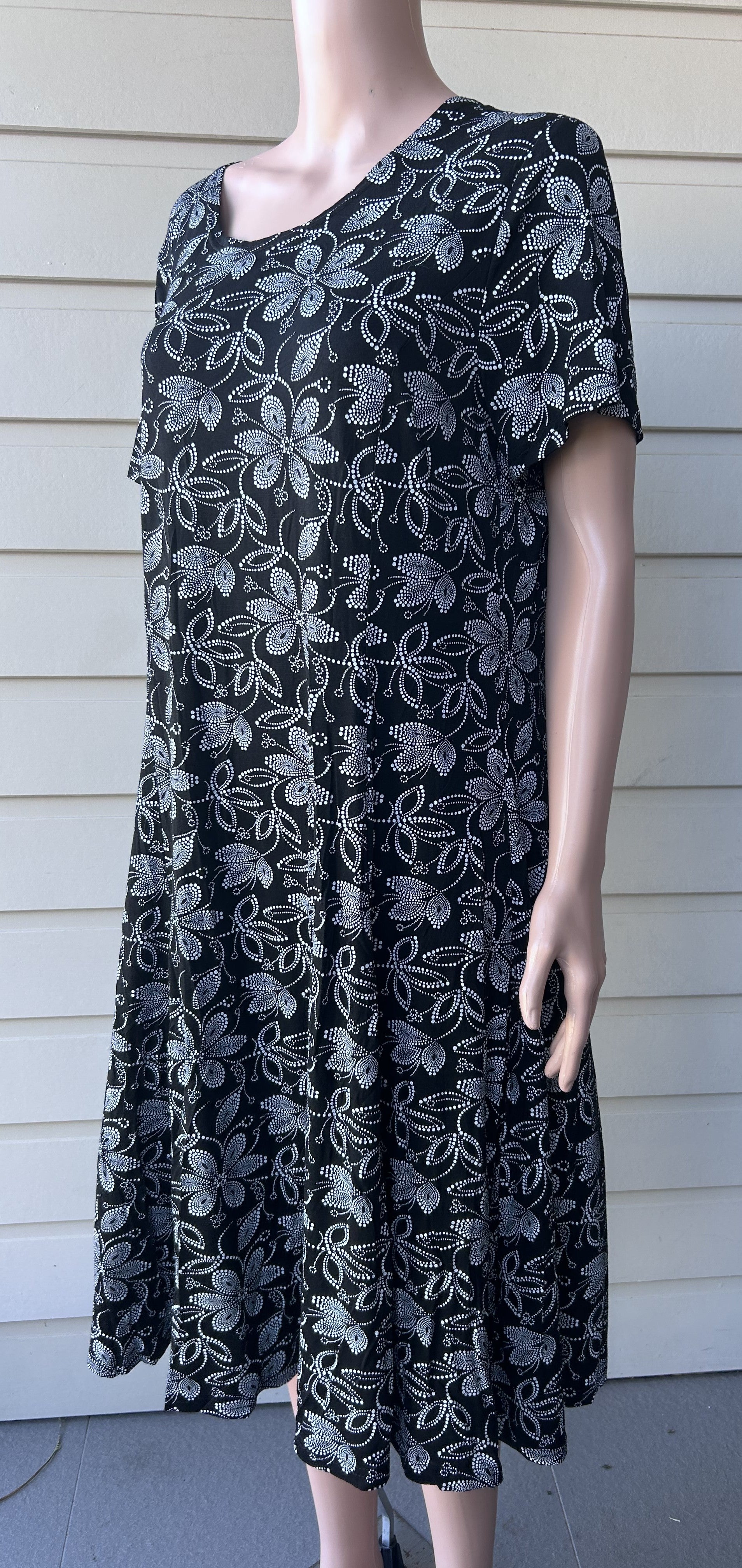 Pointillist Bloom Dress