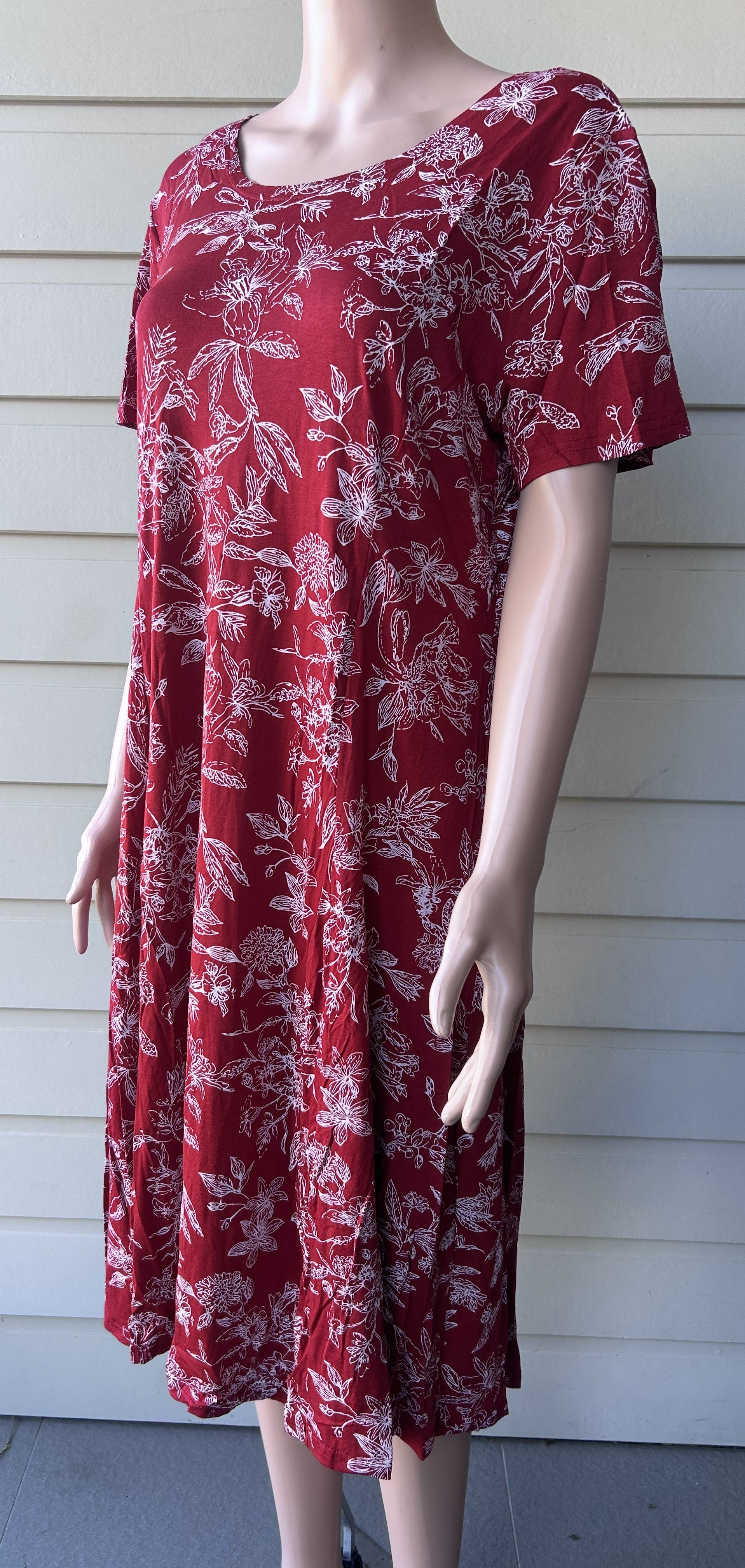 Crimson Etching Dress