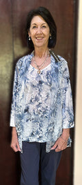 Watercolour Print Overlay Top