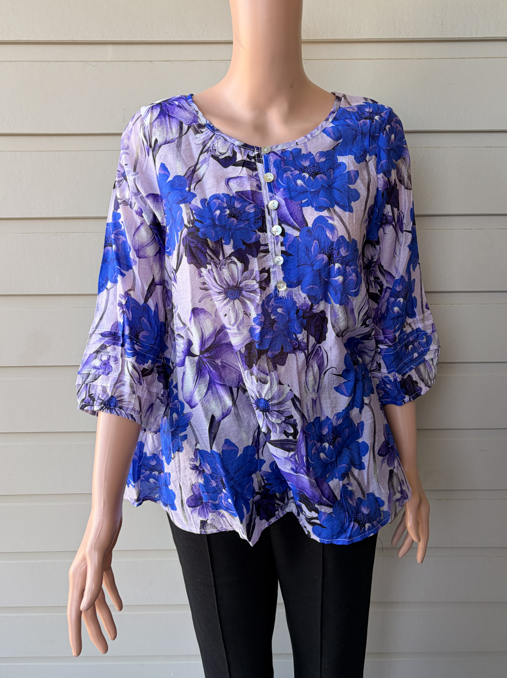 Lilac Floral Blouse