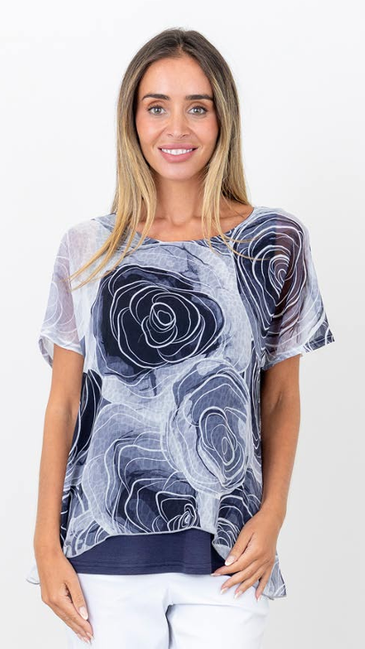 Midnight Rose Top