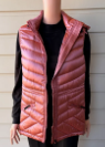 Ombre Rose Puffer Vest