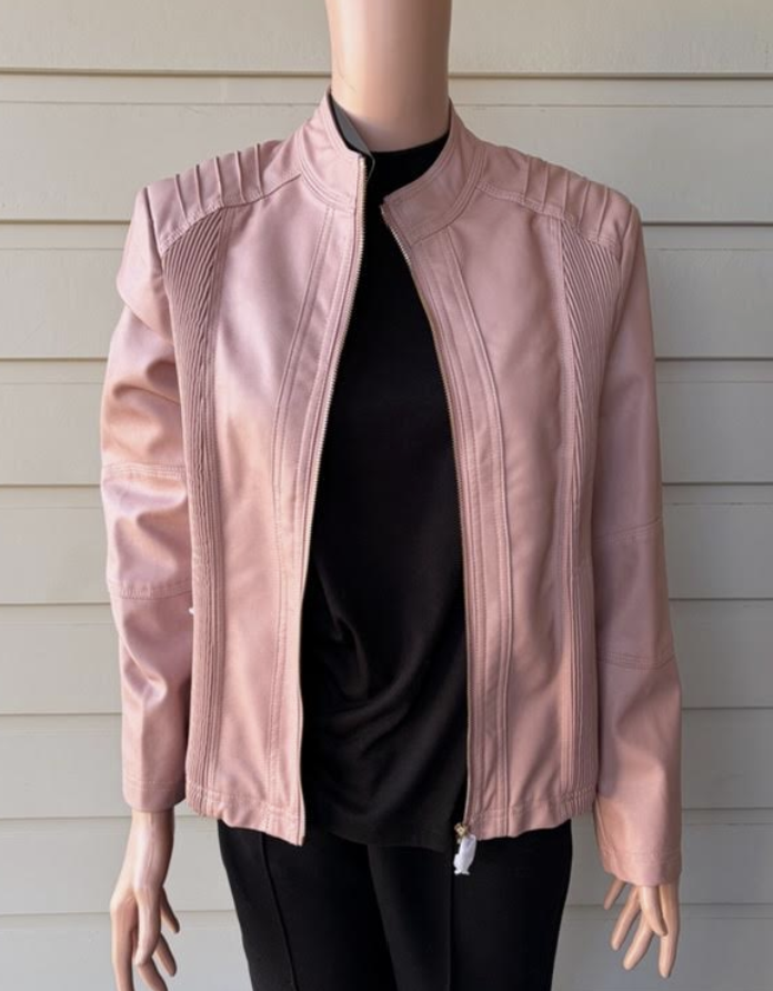 Faux Leather Cruiser Jacket